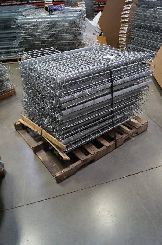 lot 1053 image: Extra Wire decking for Pallet Racks