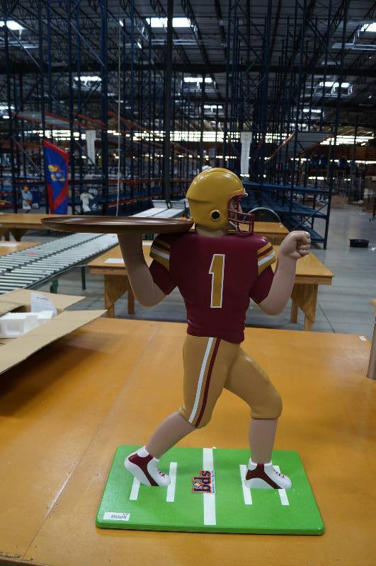 lot 1914 image: Football player snack tray  merchandiser