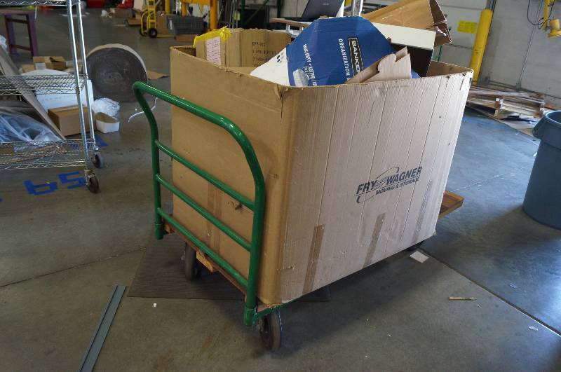lot 2015 image: Wooden Flatbed Cart