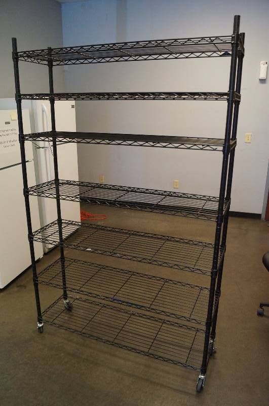 lot 2059 image: Black Bakers Rack