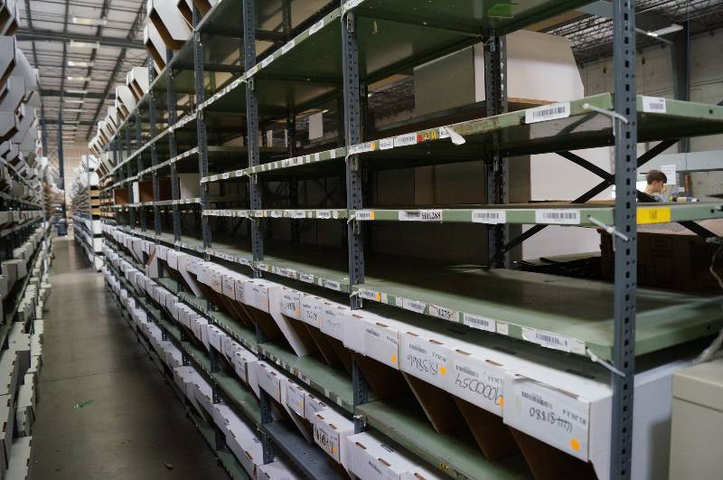 lot 2060 image: All Metal Shelving - Great for Garage or Warehouse