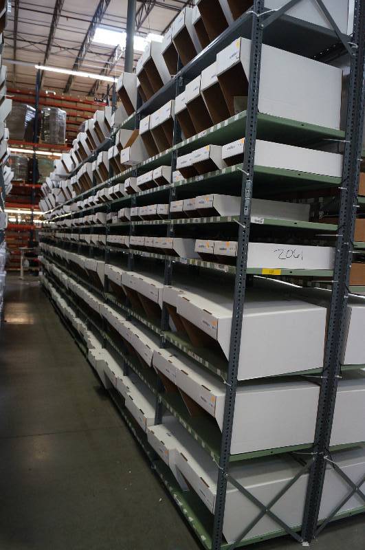 lot 2061 image: All Metal Shelving - Great for Garage or Warehouse