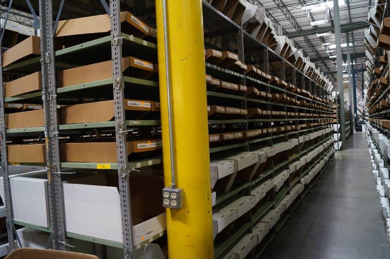 lot 2063 image: All Metal Shelving - Great for Garage or Warehouse