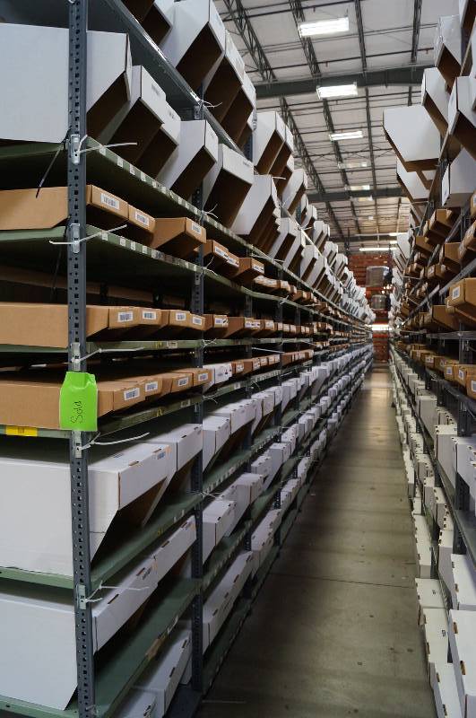 lot 2085 image: All Metal Shelving - Great for Garage or Warehouse