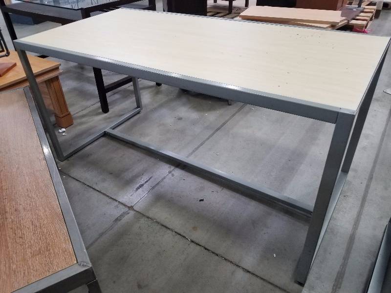 lot 1743 image: Metal and wood table