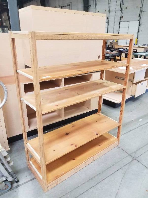 lot 1757 image: 5 Wood shelf