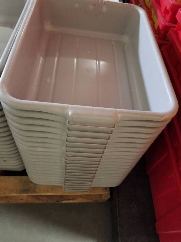 lot 1819 image: 20 Grey Tubs  totes  wash tubs