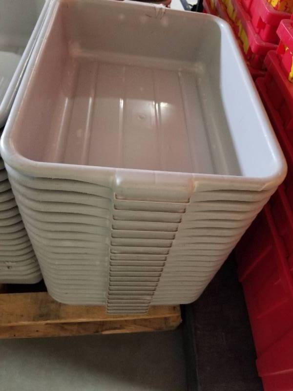 lot 1822 image: 20 Grey Tubs  totes  wash tubs