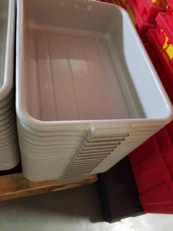 lot 1824 image: 20 Grey Tubs  totes  wash tubs