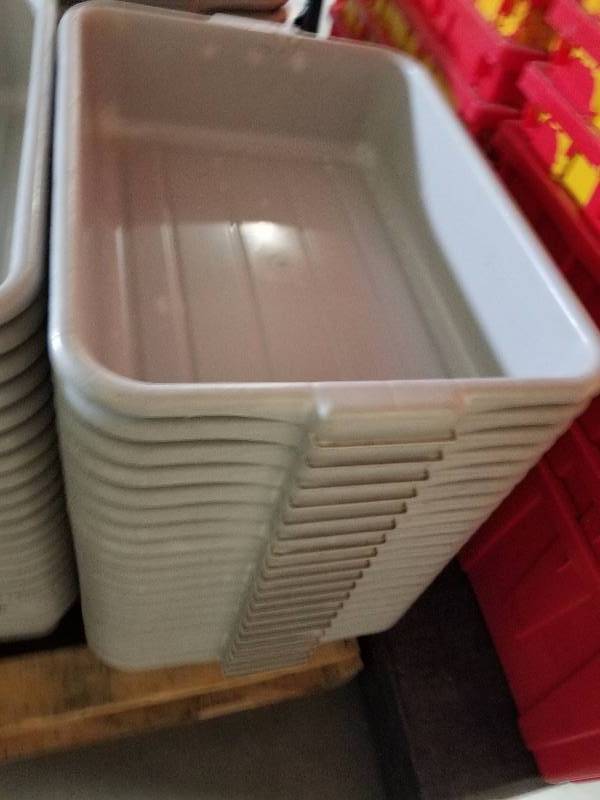 lot 1825 image: 20 Grey Tubs  totes  wash tubs