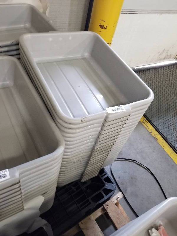 lot 1830 image: 20 Grey Tubs  totes  wash tubs
