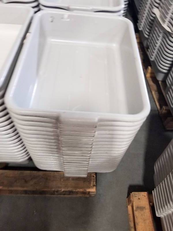 lot 1832 image: 20 Grey Tubs  totes  wash tubs