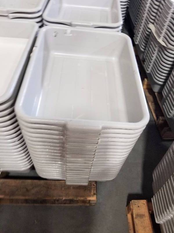 lot 1833 image: 20 Grey Tubs  totes  wash tubs