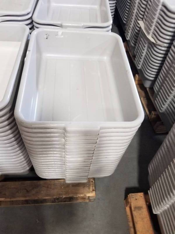 lot 1835 image: 20 Grey Tubs  totes  wash tubs