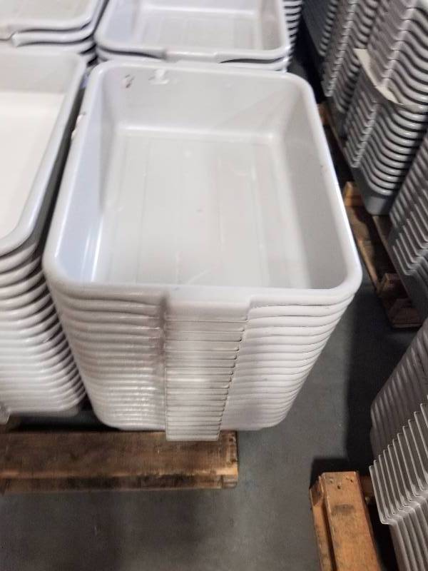 lot 1837 image: 20 Grey Tubs  totes  wash tubs