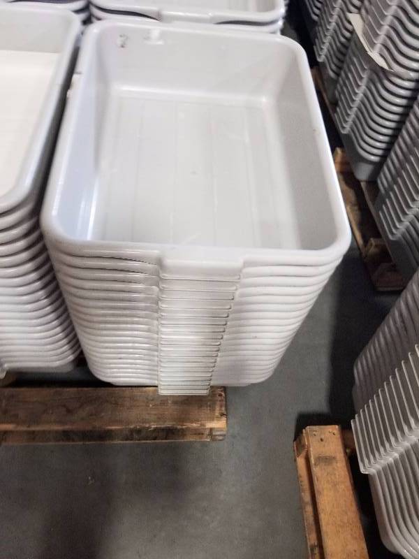 lot 1838 image: 20 Grey Tubs  totes  wash tubs