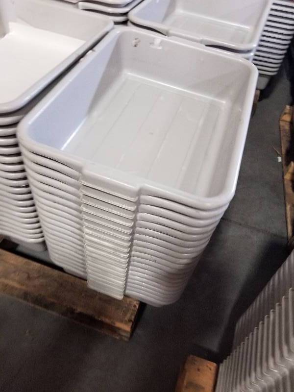 lot 1840 image: 20 Grey Tubs  totes  wash tubs