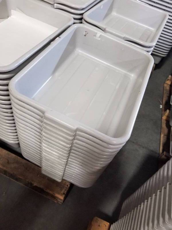 lot 1841 image: 20 Grey Tubs  totes  wash tubs