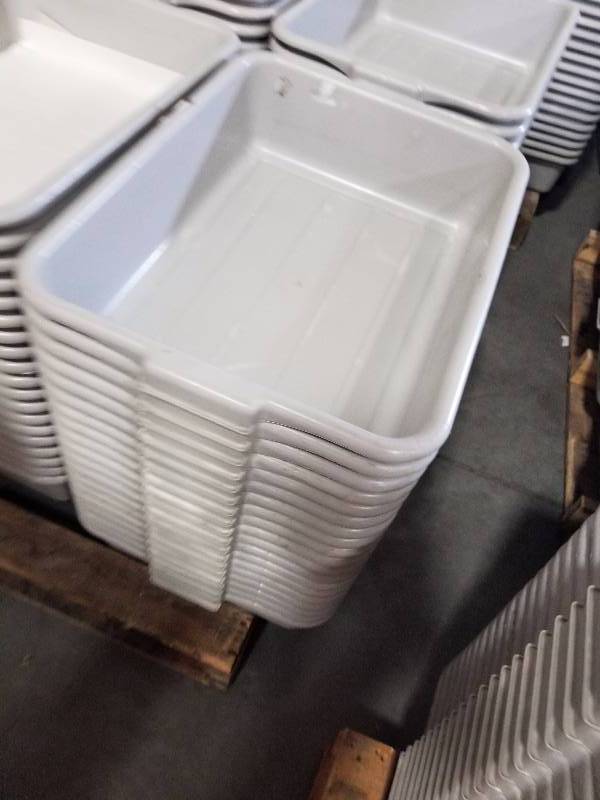 lot 1842 image: 20 Grey Tubs  totes  wash tubs