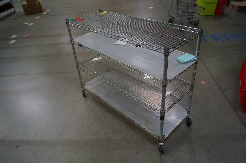 lot 1235 image: Rolling Metro with 4 Shelves