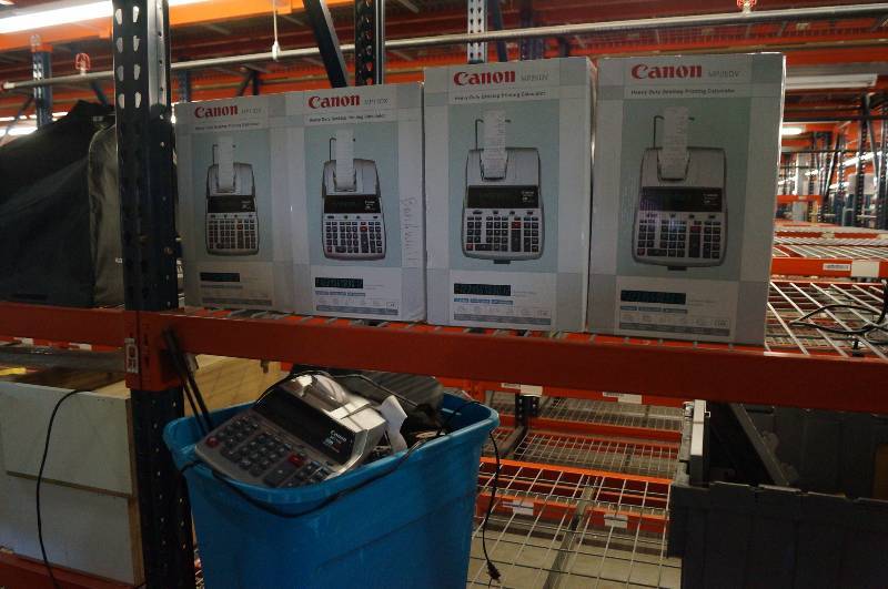 lot 1286 image: Cannon MP11DX Printing Calculators