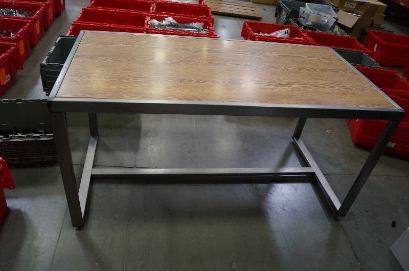 lot 1288 image: Metal Framed Table