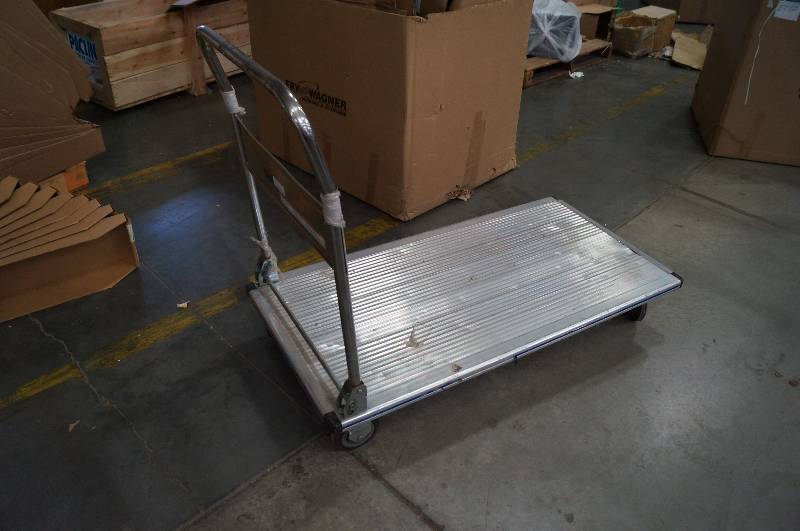 lot 1310 image: 24 x 48 Aluminum Folding Cart