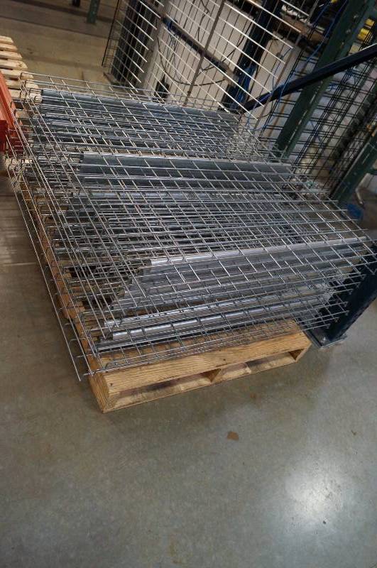 lot 1047 image: Extra Wire decking for Pallet Racks