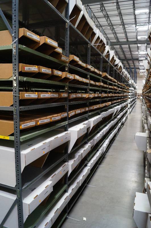 lot 2069 image: All Metal Shelving - Great for Garage or Warehouse
