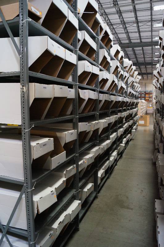 lot 2073 image: All Metal Shelving - Great for Garage or Warehouse