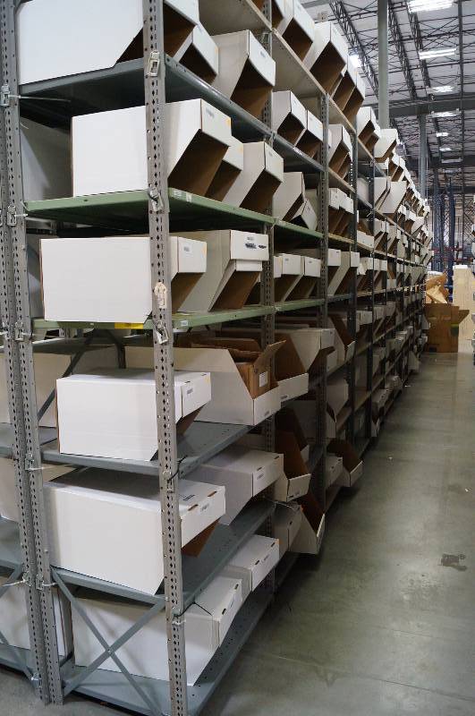 lot 2076 image: All Metal Shelving - Great for Garage or Warehouse