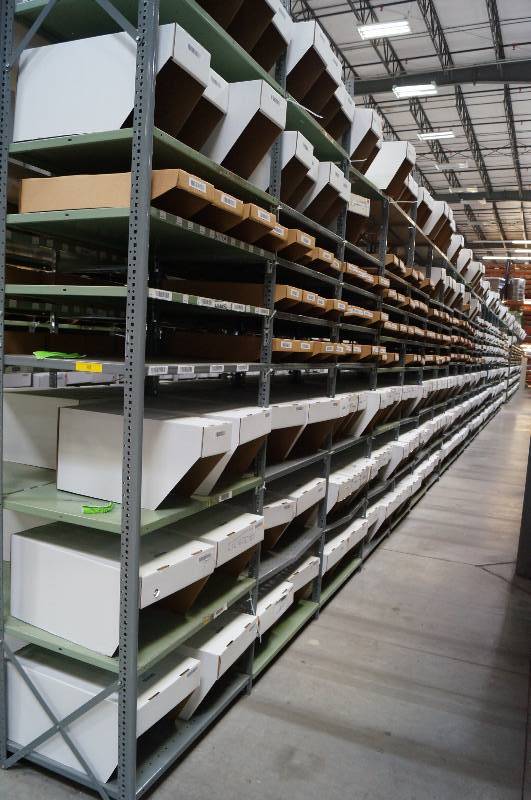 lot 2088 image: All Metal Shelving - Great for Garage or Warehouse
