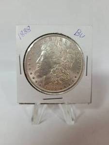 lot 2 image: 1888 MORGAN SILVER DOLLAR 90% SILVER