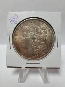 lot 4 image: 1885-O MORGAN SILVER DOLLAR 90% SILVER
