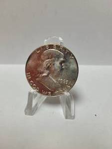 lot 39 image: 1963-D FRANKLIN HALF DOLLAR 90% SILVER