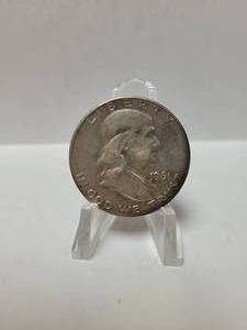lot 41 image: 1961-D FRANKLIN HALF DOLLAR 90% SILVER