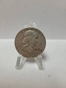 lot 44 image: 1963-D FRANKLIN HALF DOLLAR 90% SILVER