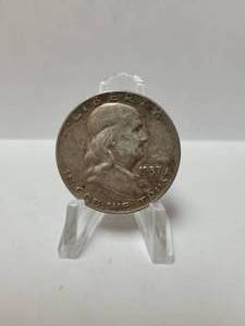 lot 53 image: 1957-D FRANKLIN HALF DOLLAR 90% SILVER