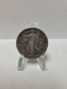 lot 58 image: 1918 STANDING LIBERTY HALF DOLLAR 90% SILVER