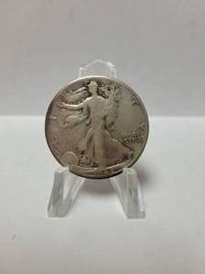lot 61 image: 1942-D STANDING LIBERTY HALF DOLLAR 90% SILVER