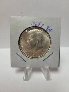 lot 67 image: 1968-D KENNEDY HALF DOLLAR 40% SILVER