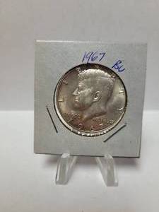 lot 71 image: 1967 KENNEDY HALF DOLLAR 40% SILVER