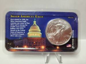 lot 79 image: 2000 SILVER EAGLE $1 COIN-1OZ .999 FINE SILVER