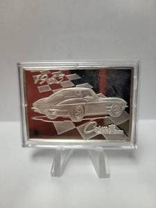 lot 86 image: The Greatest Corvettes of All Time  37g .925 Sterling Silver Bar