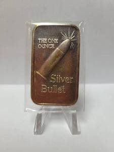 lot 92 image: The 1oz Silver Bullet Bar