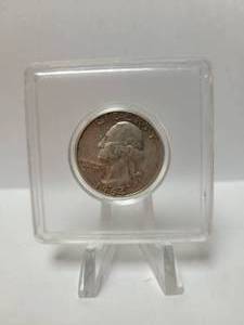 lot 99 image: 1964-D WASHINGTON QUARTER 90% SILVER