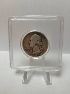 lot 108 image: 1946 WASHINGTON QUARTER 90% SILVER