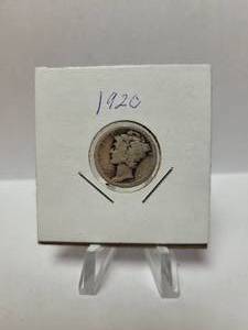 lot 157 image: 1920 Mercury Dime--90% Silver