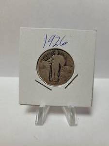 lot 132 image: 1926 STANDING LIBERTY QUARTER 90% SILVER