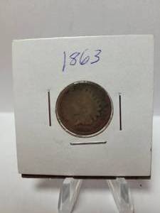 lot 166 image: 1963 Indian Head Penny